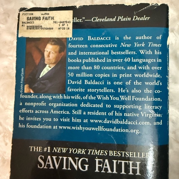 Saving Faith, Book by David Baldacci - Picture 2 of 2